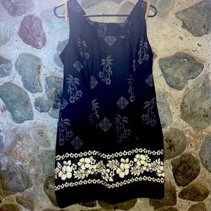 VINTAGE Hawaiian print dress